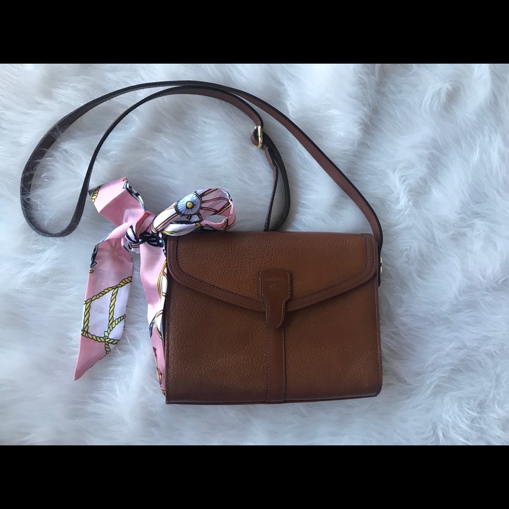 Vintage Burberry Leather Crossbody Burberrys